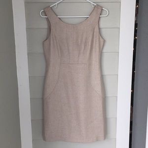 tan light tweed The Limited dress